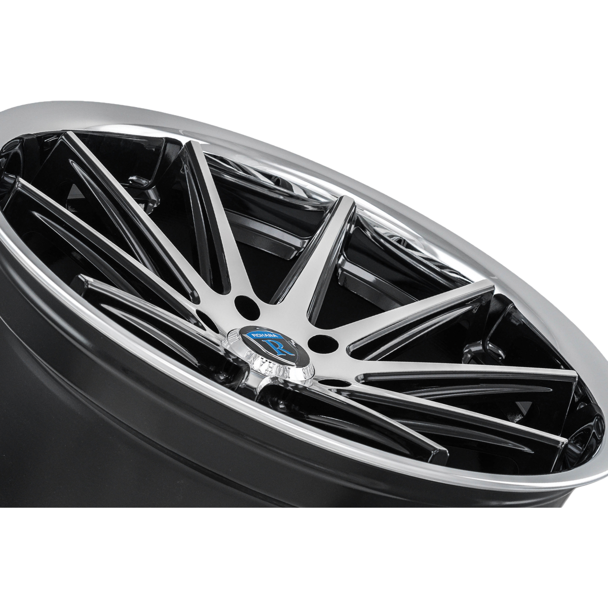 Rc10 Rims RC10 Machine Black/Chrome Lip