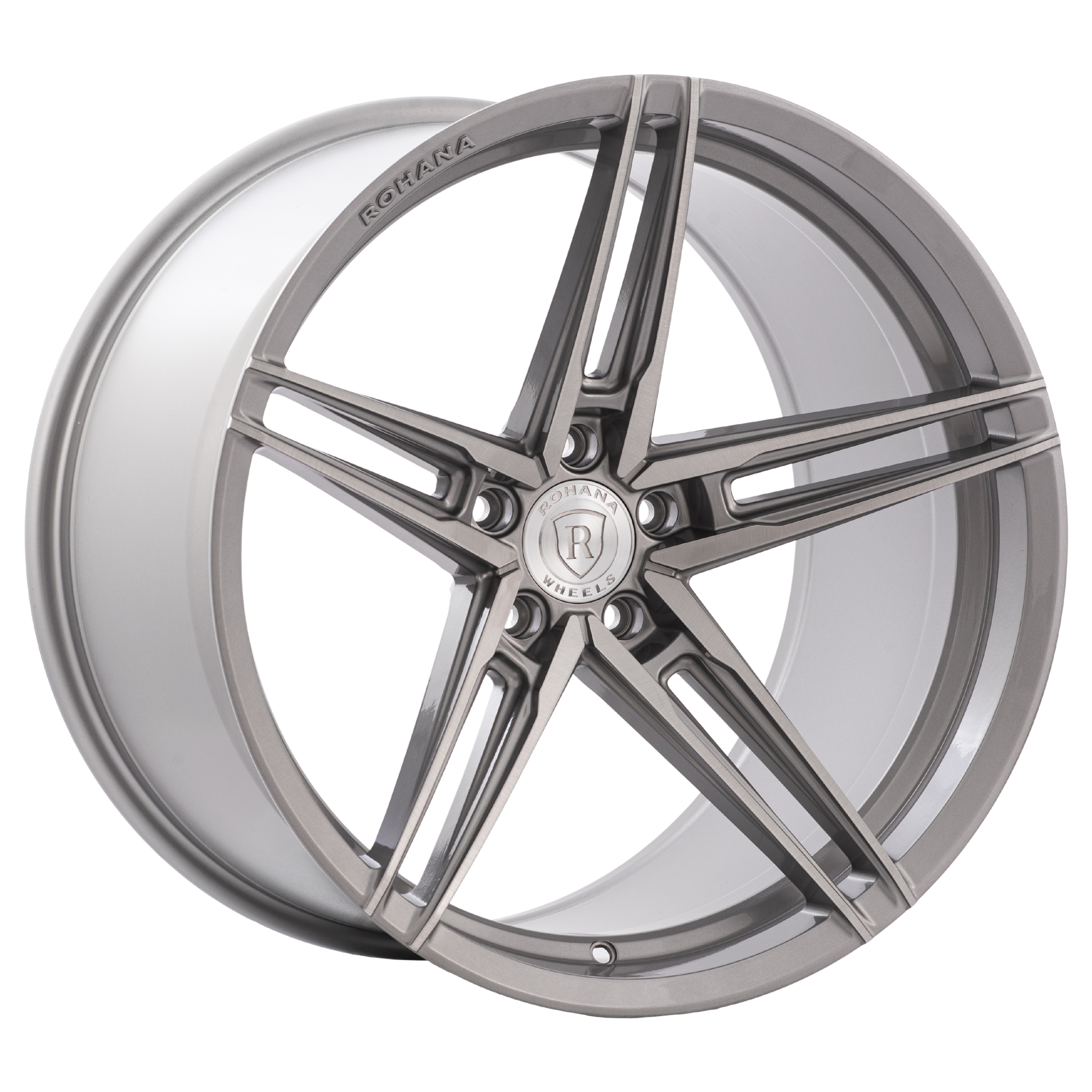 RFX15 Brushed Titanium Staggered Set Tesla Model 3/Y