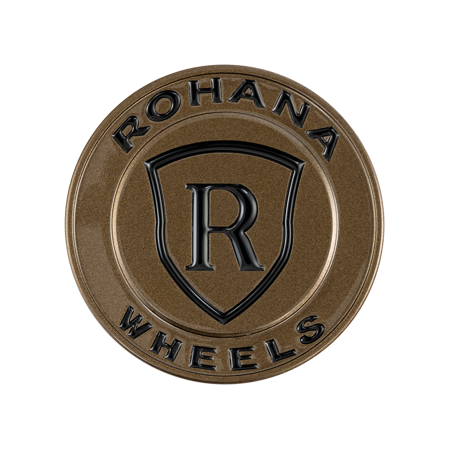 RFX/RFC Center Cap V2 - Gloss Bronze / Black