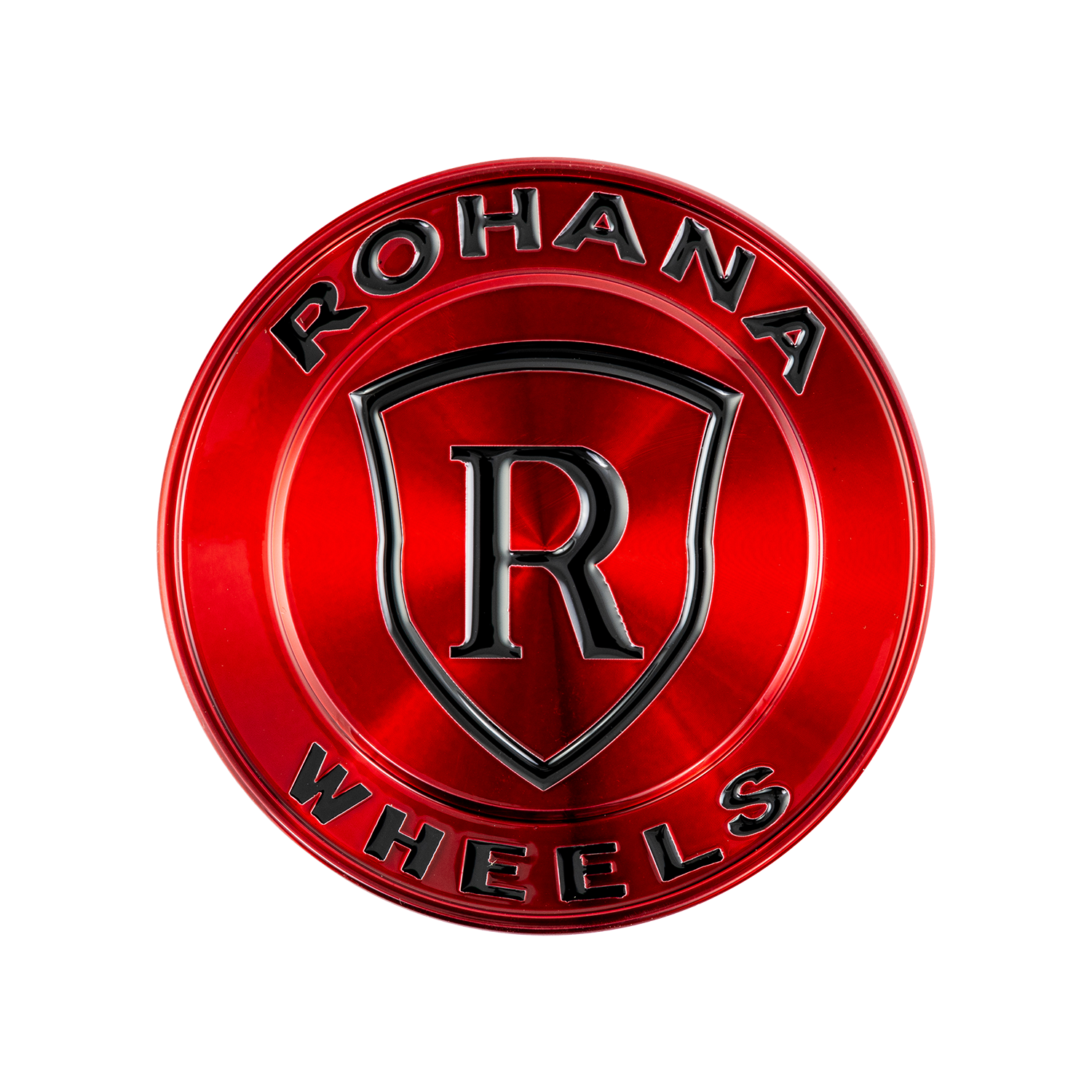 RFX/RFC Center Cap V2 - Gloss Red / Black