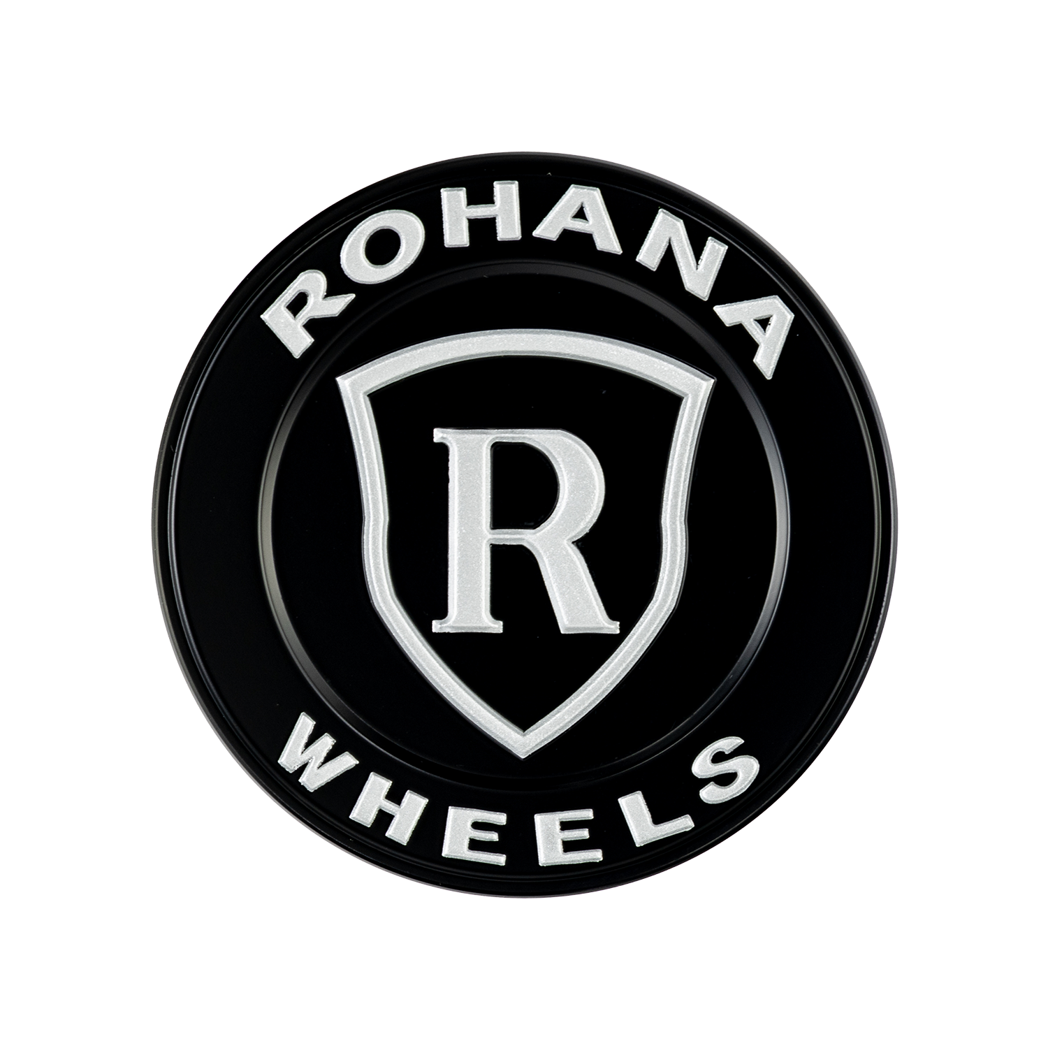 RFX/RFC Center Cap V2 - Matte Black/Silver