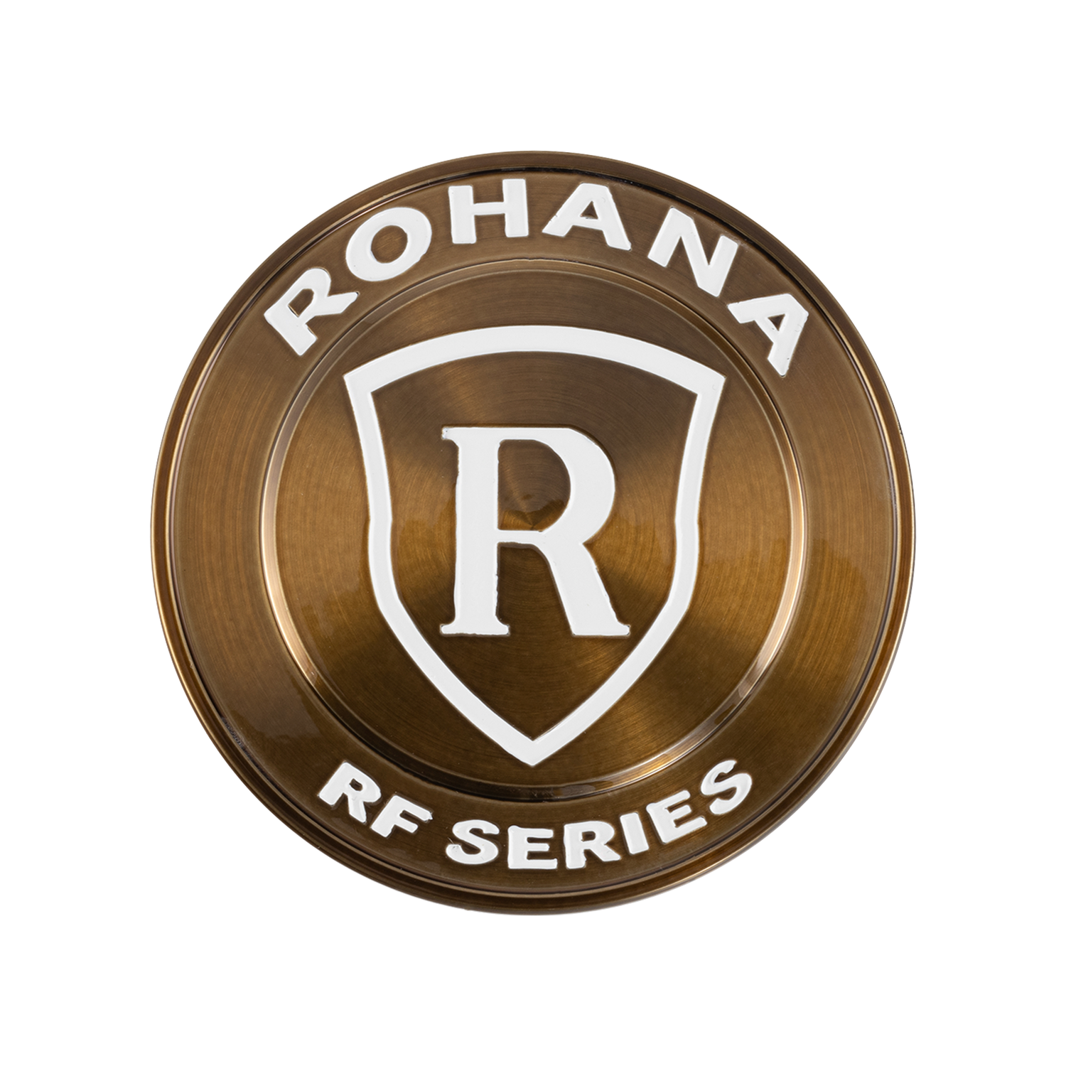 RF Center Cap - Brushed Bronze / White