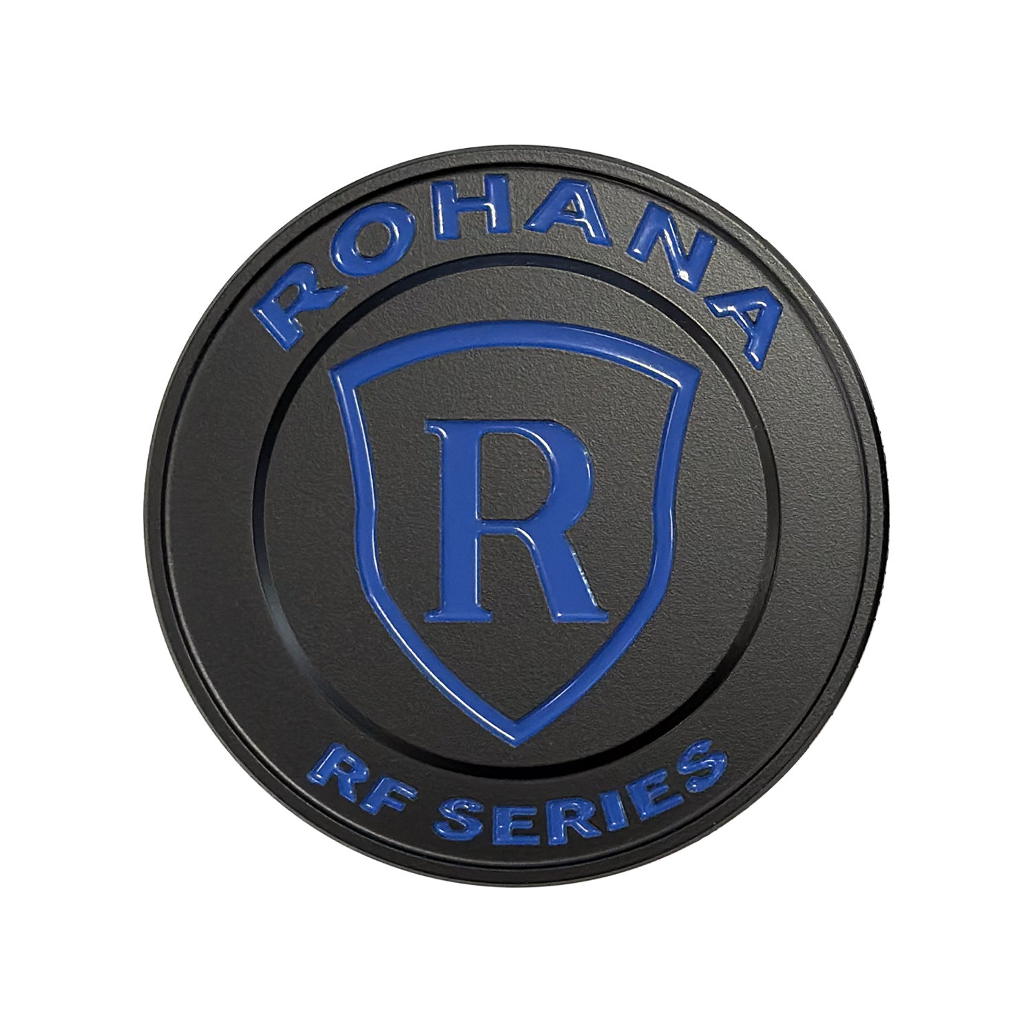 RF Center Cap - Matte Black / Blue