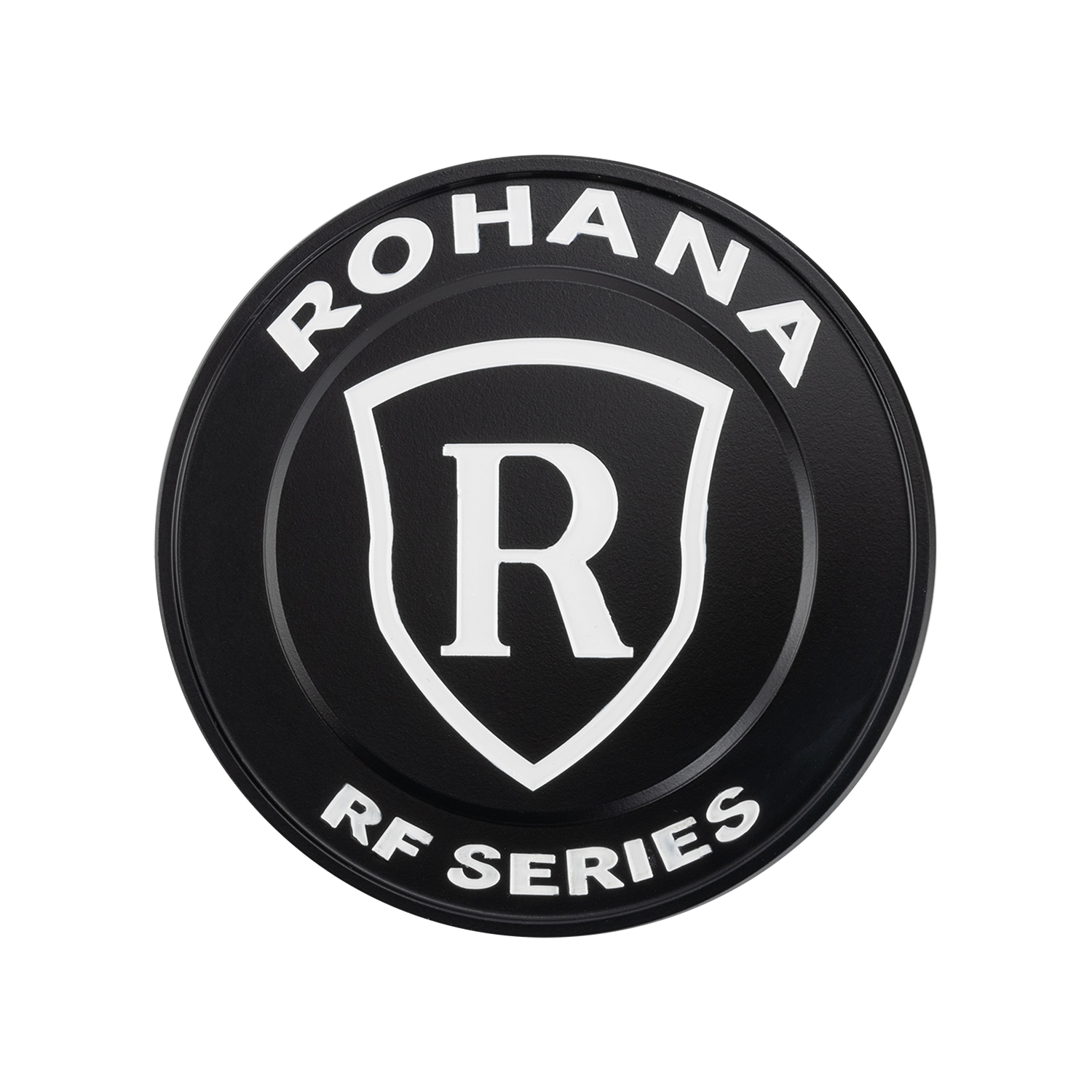 RF Center Cap - Matte Black / White